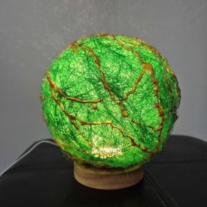 LAMPĂ CU ABAJUR VERDE