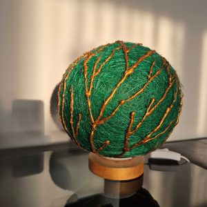 LAMPĂ CU ABAJUR VERDE